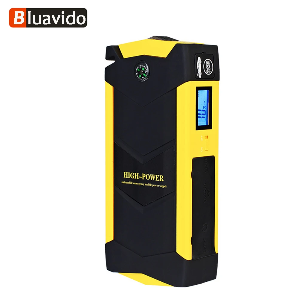 

Bluavido Car Jump Starter 13600mAh Smart Emergency Starting Device 600A Peak Power Bank Car Charger for Car Battery with EU Plug