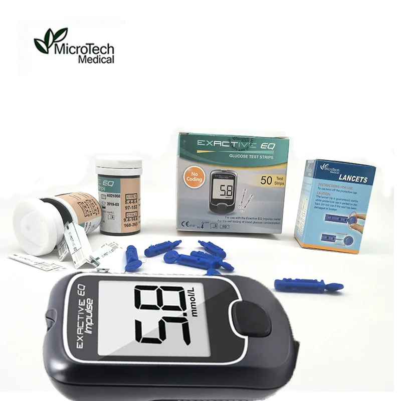 

MICROTECH MEDICAL Test strips EQ Impulse Blood Glucose Meters Monitor Accessories Diabetic Test Blood Sugar Monitor Accessory