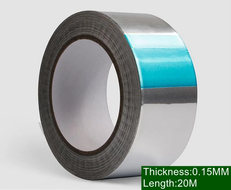 5Rolls Width 40mmx20m thickness 0.15mm,Aluminum Foil tape Adhesive,Heat