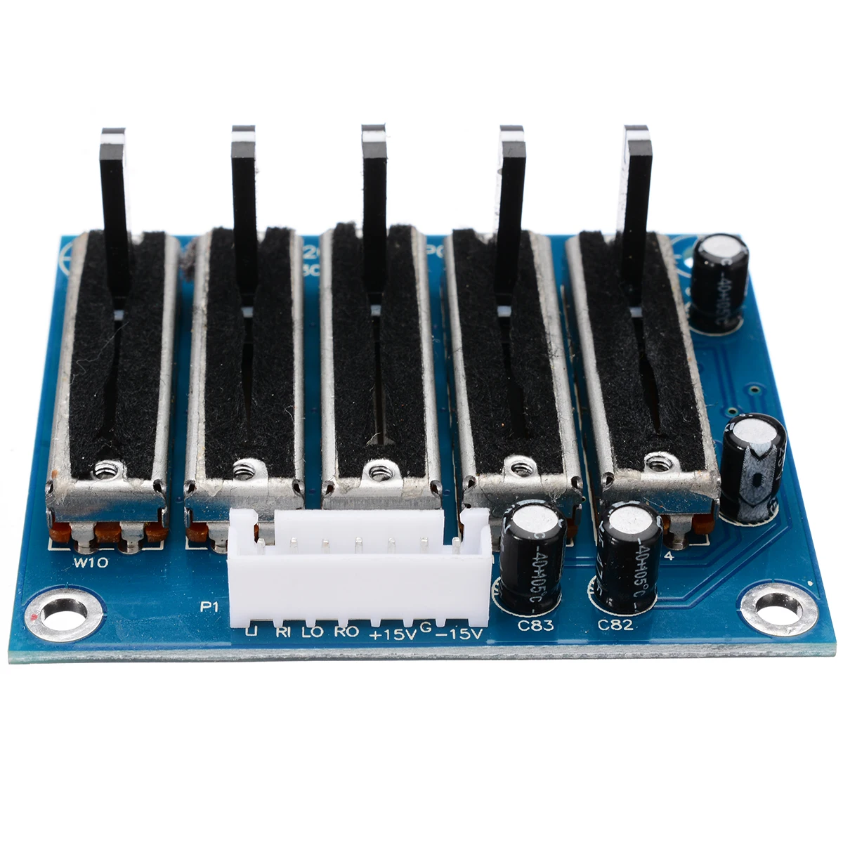 5-band EQ Equalizer Board Stereo Dual Channel Adjustable Tone Boards Preamp Front Panel For Amplifier �12~�15V