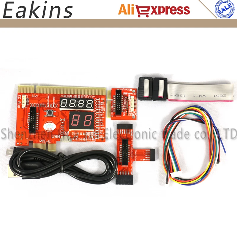 

KQCPET6-H V6 Type B 3 in 1 Phone/Laptop/Desktop PC Universal Diagnostic Test Debug King Post Card For PCI PCI-E LPC MiniPCI-E EC