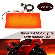 25 Вт 12 В Универсальный Водонепроницаемый Мотоцикл ATV сиденье с подогревом Подушка из углеродного волокна коврик электрический грелка коврик для зимы грелка