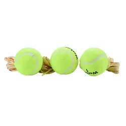 3 шт. теннисный мяч для тренировок собака домашнее животное Жевательная дрель Упражнение упругость теннисные мячи тренажер с струной