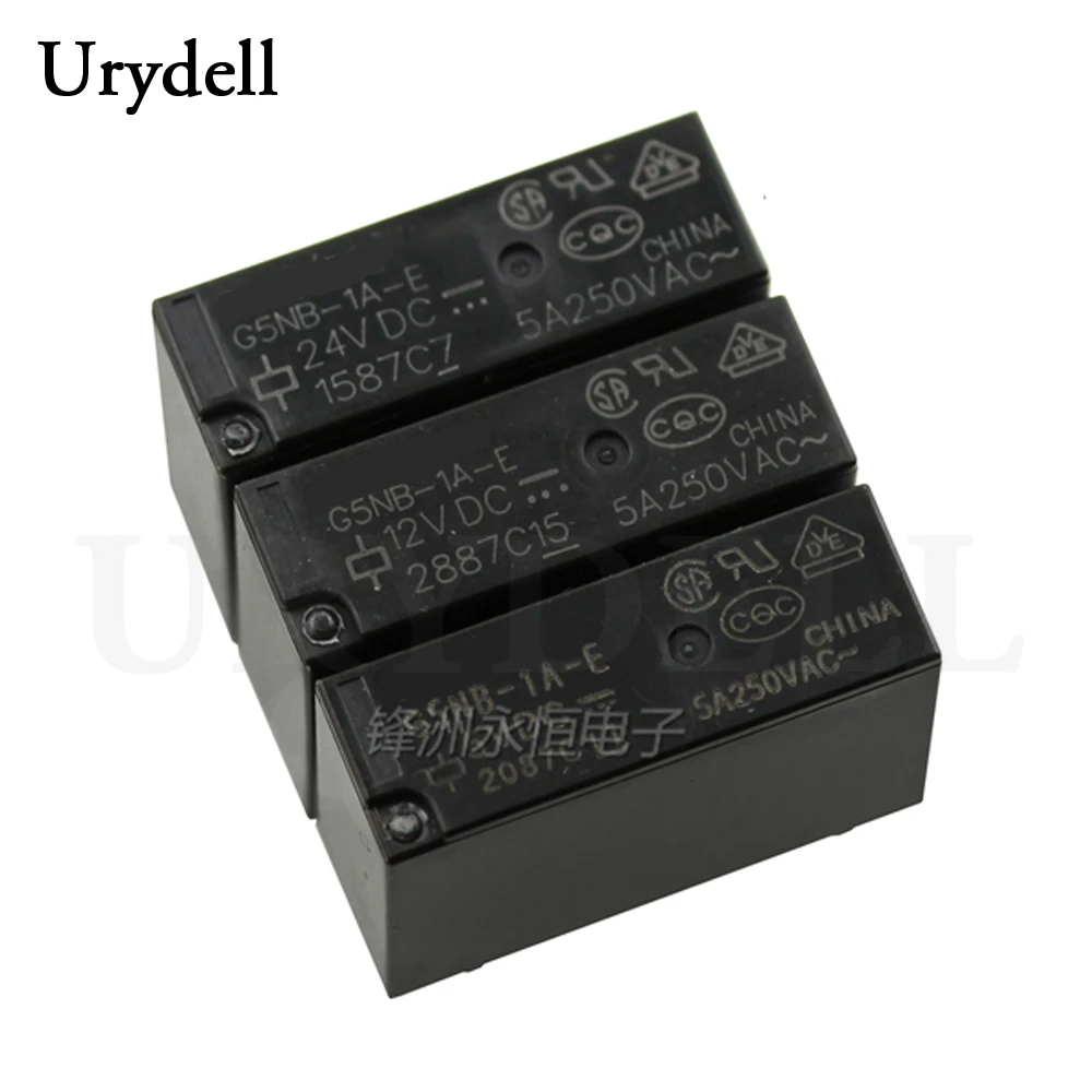 

5pcs/lot Relays G5NB-1A-E-5VDC G5NB-1A-E-12VDC G5NB-1A-E-24VDC 5V 12V 24V 5A 4pins Original Relay