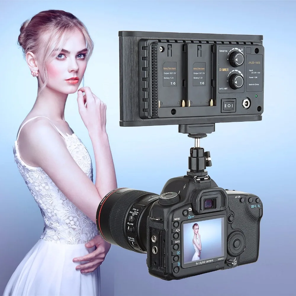 GVM Dimmable LED Video Light for DSLR Camera Camcorder 2300K 6800K