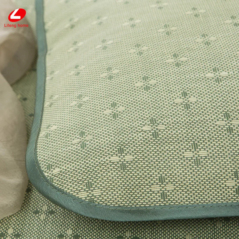 Lifeng домашний летний соломенный коврик классный коврик для кровати натуральный соломенный матрац 180*198 см Встроенная защитная подушка для кровати зеленый резиновый лист