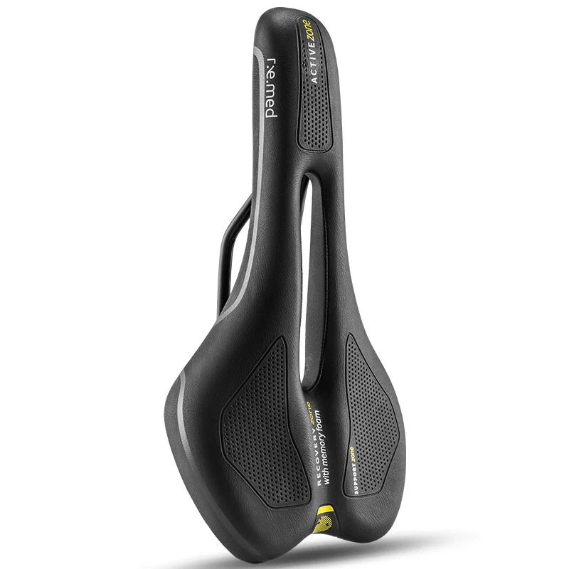 thumbnail image 2 of Bicycle Seat Superbsail Hollow Breathable Bicycle Saddle Mountain Mtb Bike Saddle Shock Absorbing Comfortable Bike Seat Safety Warning Exercise Bike 2 of 14