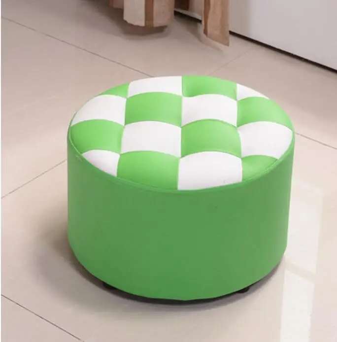 Продвижение Современная мода отличное качество взрослых гостиная диван Мода маленький круглый стул диван стул дерево обувь стул - Цвет: H