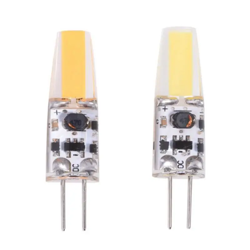 10 шт. светодиодный светильник без затемнения AC/DC12 24V G4 COB лампы силиконовые