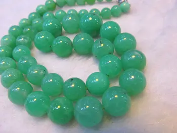 

high quality genuine green opal Amaonite necklace 4-12mm 17inch Natual Amazonite stone bead round ball jewelry beads