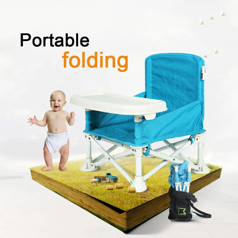 

Kids Foldable Feeding High Chair Baby Outdoor Eating Dining Chair Multifunctional Portable Booster Safety Feeding Chair
