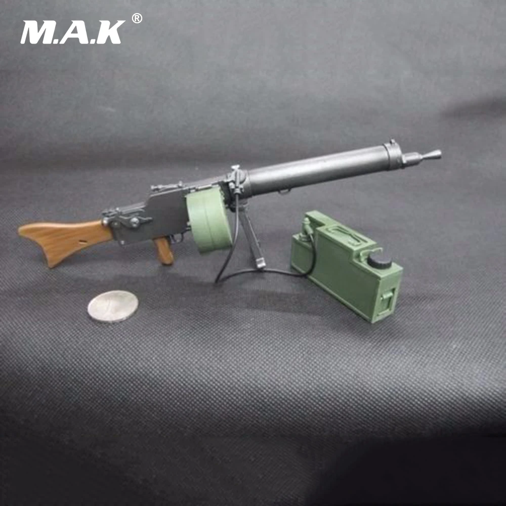 1/6 весы солдатское оружие Модель игрушки MG08/15 с водяным охлаждением пулемет для 1" фигурка