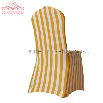 

orange stripe print spandex chair cloth