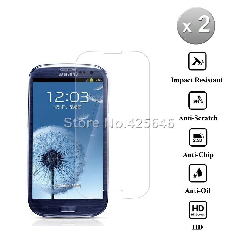 2 шт Для samsung Galaxy S3 Стекло 2.5D защитное закаленное стекло для samsung Galaxy S3 i9300 i9305 S3 Защитная пленка для экрана