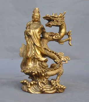 

Christmas Chinese Buddhism Temple Brass Dragon kwan-yin GuanYin Goddess buddha statue Halloween