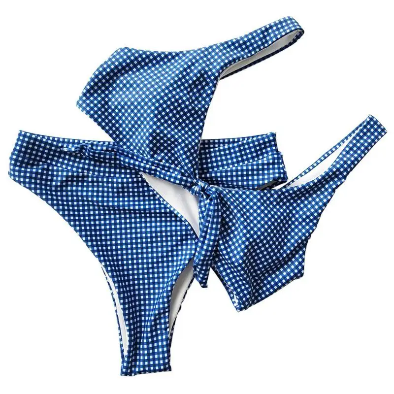 

Women Polka Dot Sexy Bikini Set Knot Split Swimsuit Tank Tops Bra Swimwear