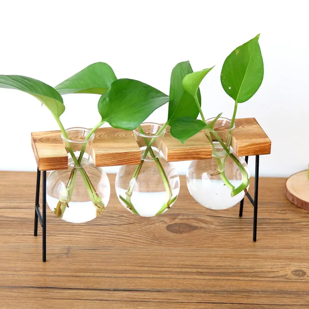 Wooden Shelf Plant Stand Ladder Storage Indoor Outdoor Garden Display Flower Pot Planter Supports Holder Rack 6cm