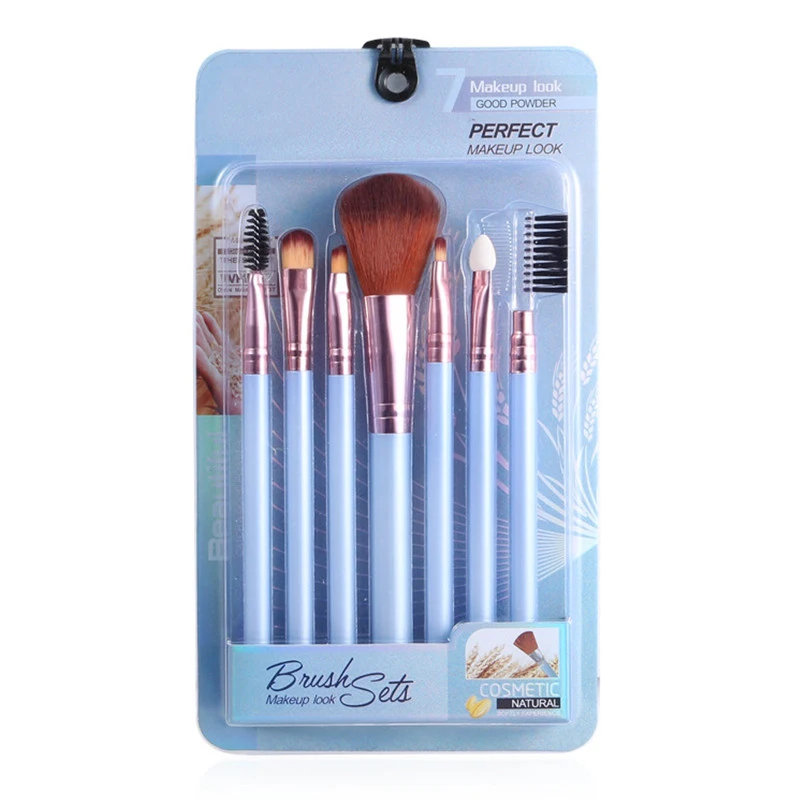 

7Pcs Makeup Brushes Cosmetic Powder Foundation Blush Blending Beauty Make Up Brush Women Brushes Eyebrow Eyeshadow Sets Tools