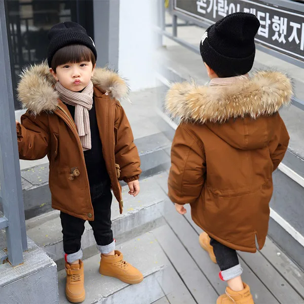 

Children's clothing coat boys' thick cotton jacket in Korean version