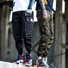 Мужские брюки-карго в стиле хип-хоп, шаровары, мужские брюки, мужские спортивные камуфляжные штаны
