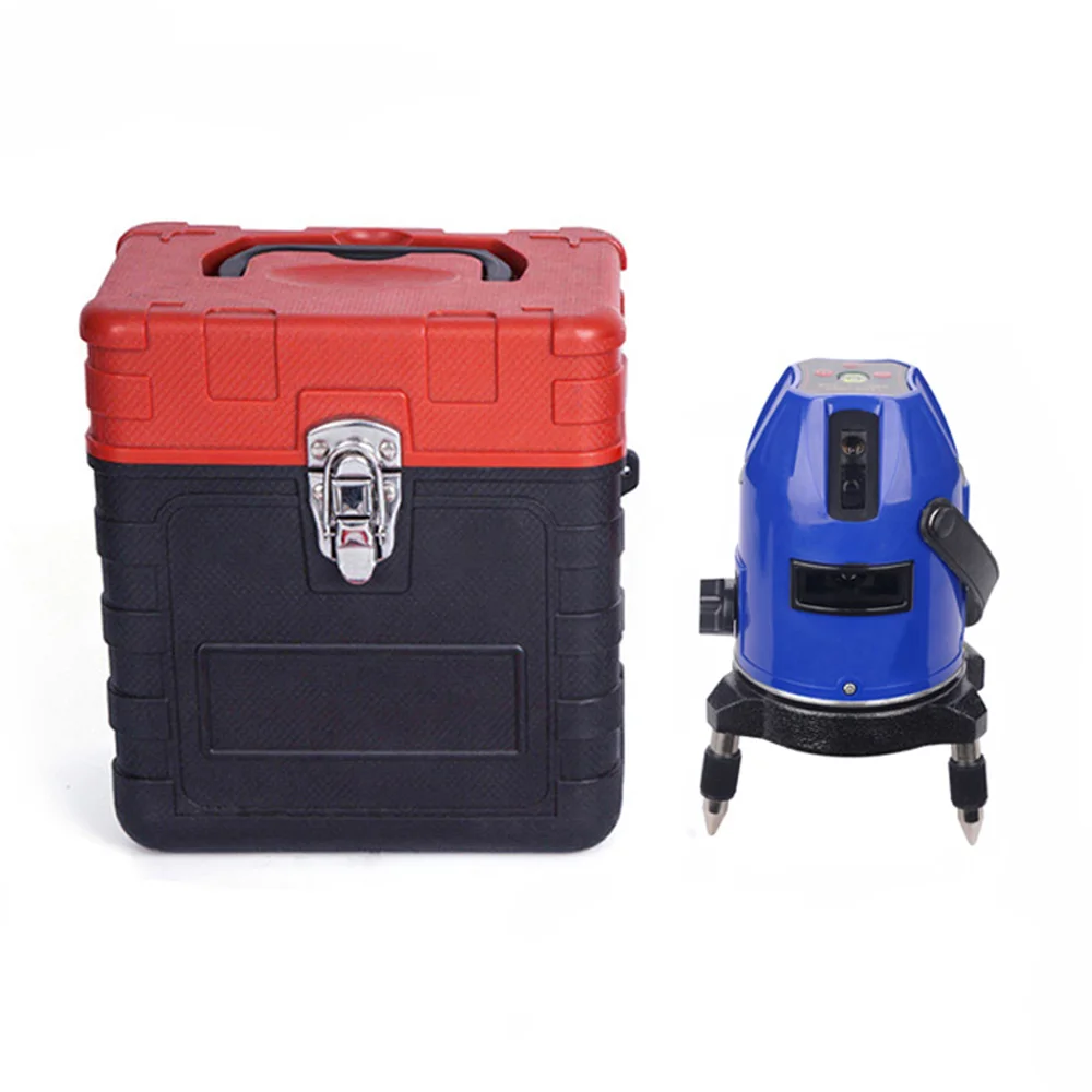 

5 Lines 6 Points Laser Level 360 Degrees Rotary Self-leveling Vertical & Horizontal Red Cross Line Auto Laser Level In/Outdoor