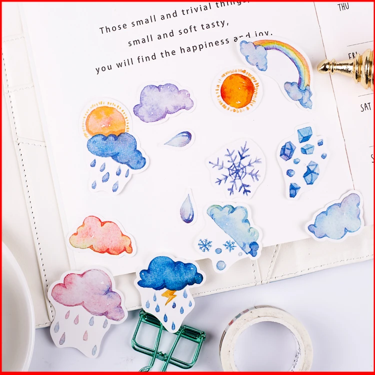 

45 pcs Weather sign personalized scrapbook Stickers scrapbooking material personalized sticker happy planner decoration craft