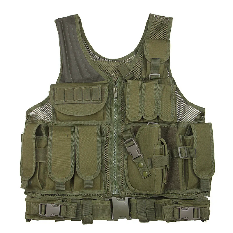 

Tactical Vest Military Combat Molle Vest Black Hunting Airsoft CS Breathable Mesh Vests Fishing Mesh Waistcoat