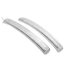 Car Auto 12V Yellow 9 LED Door Mirror Soft Turn Signal Light Lamp 2 pcs