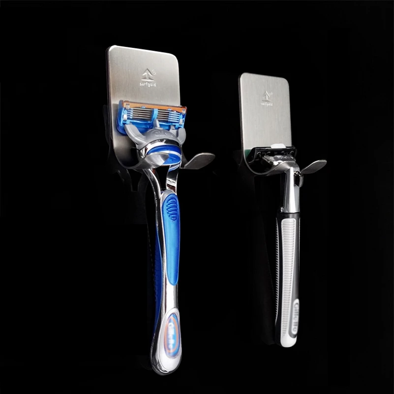 

1PC Shaver Holder Stainless Steel Razor Hook Wall Mounted Bathroom Shaver Razor Holder Shaver Cap Rack Bathroom Accessories