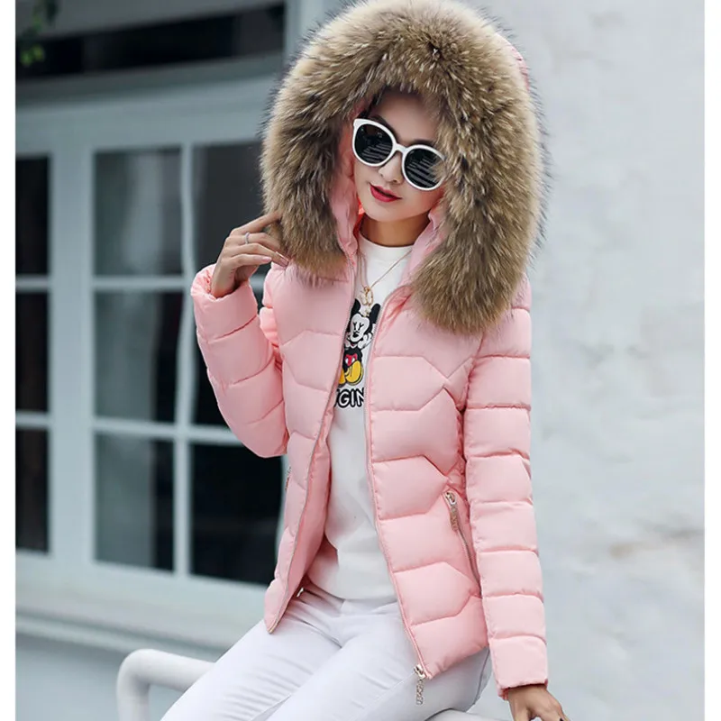 2018 New Winter Jacket Women Faux Fur Hooded Parka Coats Female Long Sleeve Thick Warm Snow Wear Jacket Coat Mujer Quilted Tops