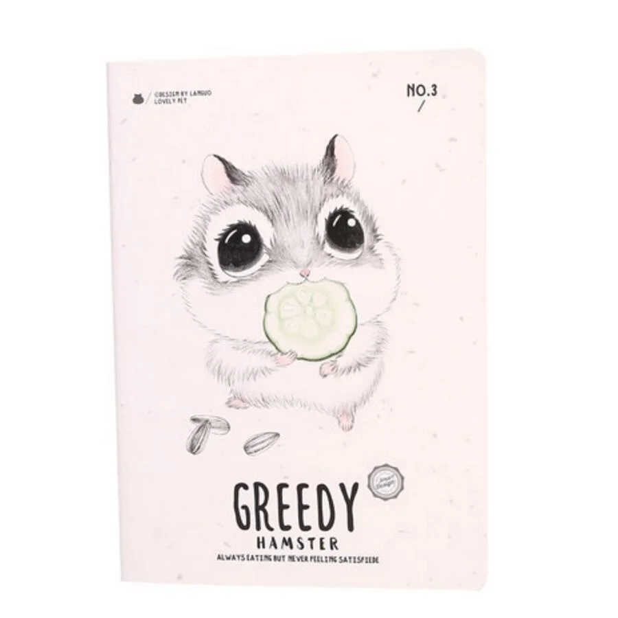 

B5 Cute Mouse Notebook Girl Interesting Notebook Cute School Supplies Papelaria Escolar 260*185mm, 44 sheets/ 88 pages
