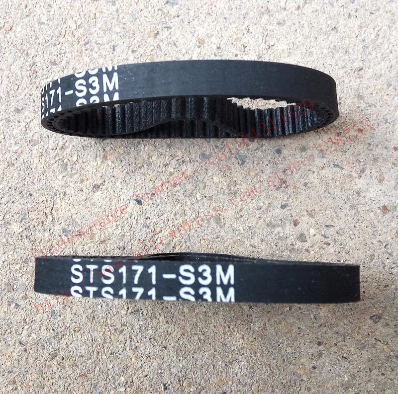 5 peças, faixa dentada, 3mm, comprimento =