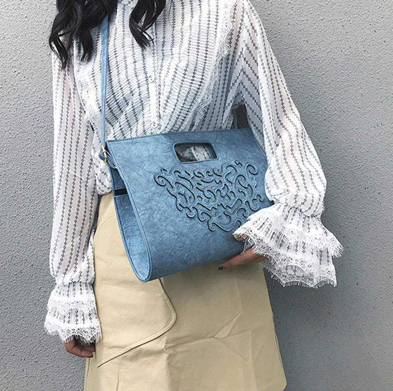 Women Leather Handbag Retro Clutch Bag Female Messenger Crossbody Shoulder Bags Lady Envelope Bag Party Purse Sac A Main SS7272 (15)