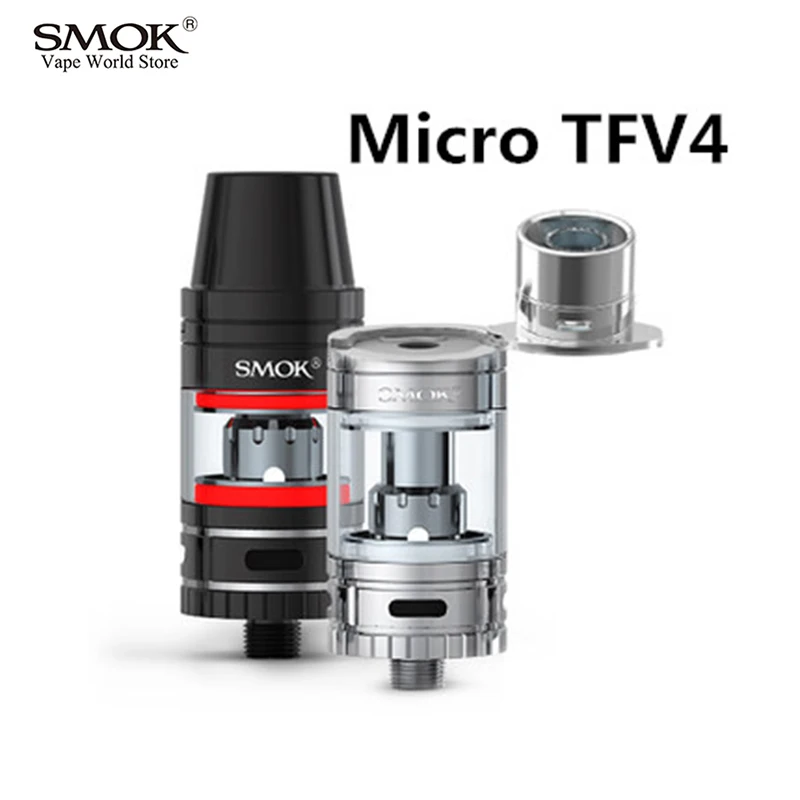 Электронная сигарета smok Micro TFV4 бак жидкостью Vape коробка мод 510 нить бак вапорайзер атомайзер S215