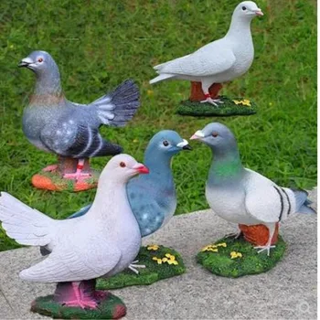 

Simulation of peace dove ornaments, gardening landscape sculpture crafts, garden decorations, lucky birds