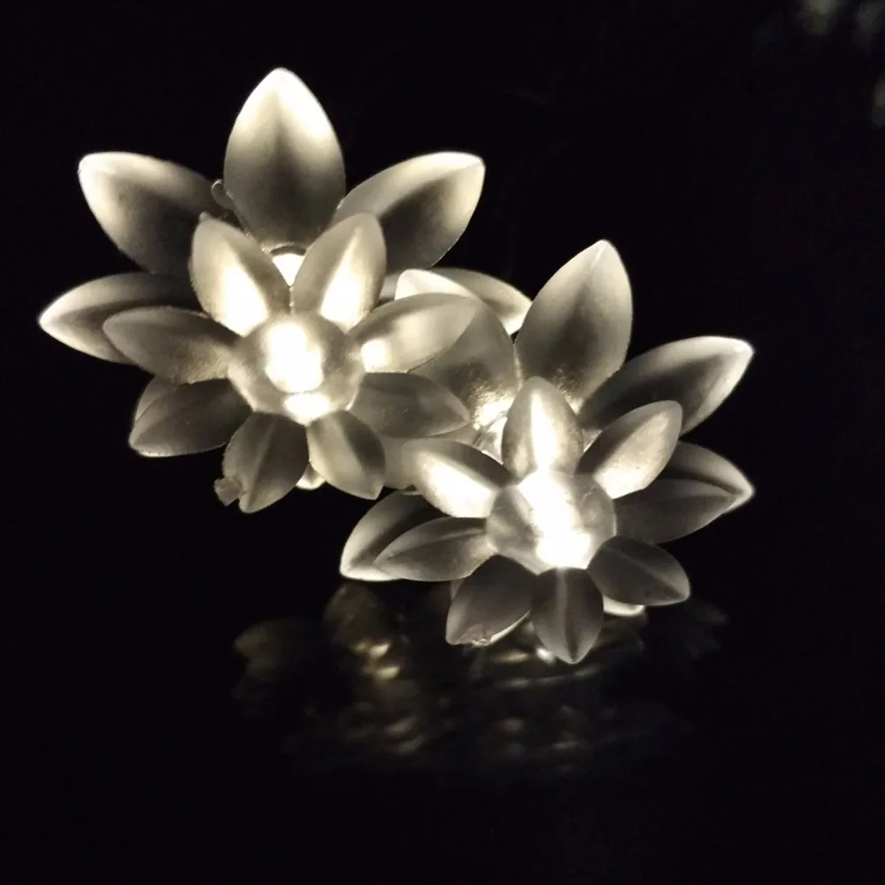 Lotus Christmas String Fairy Outdoor Garden Lights (3)
