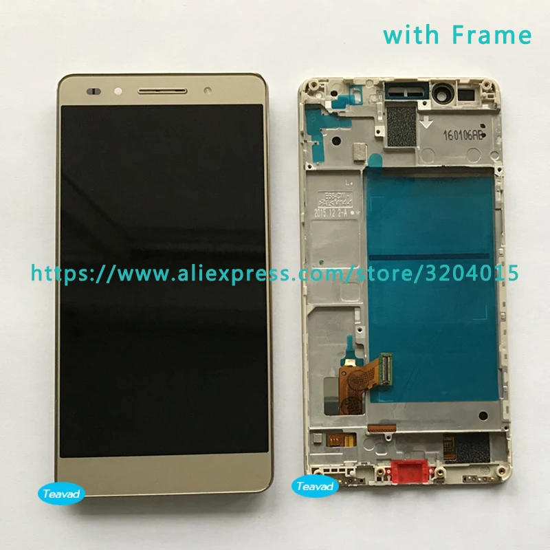 5Pcs/lot LCD Display Screen With Touch Digitizer Assembly For Huawei Honor 7 Black White Gold Replacement + Tracking Code | Мобильные