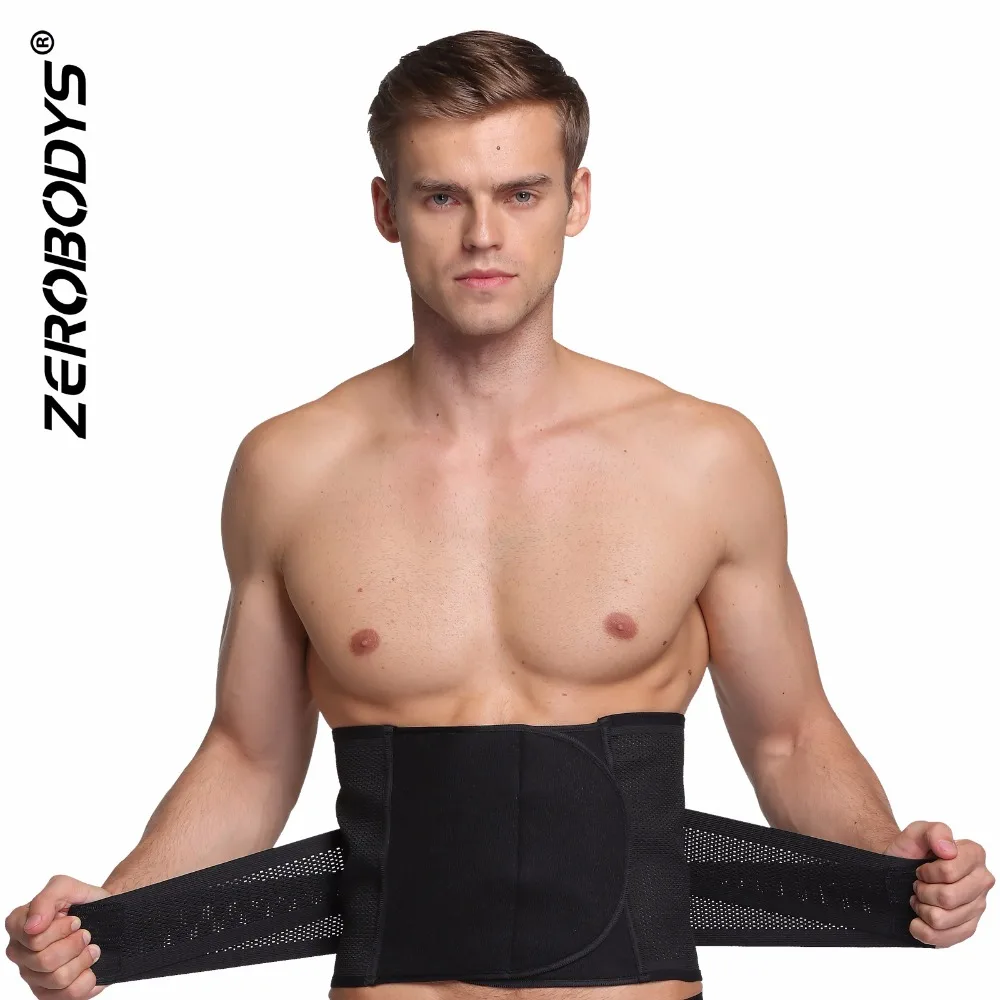 

ZEROBODYS men's magic sticks elastic waist belt cincher slim belly corset breathable 376