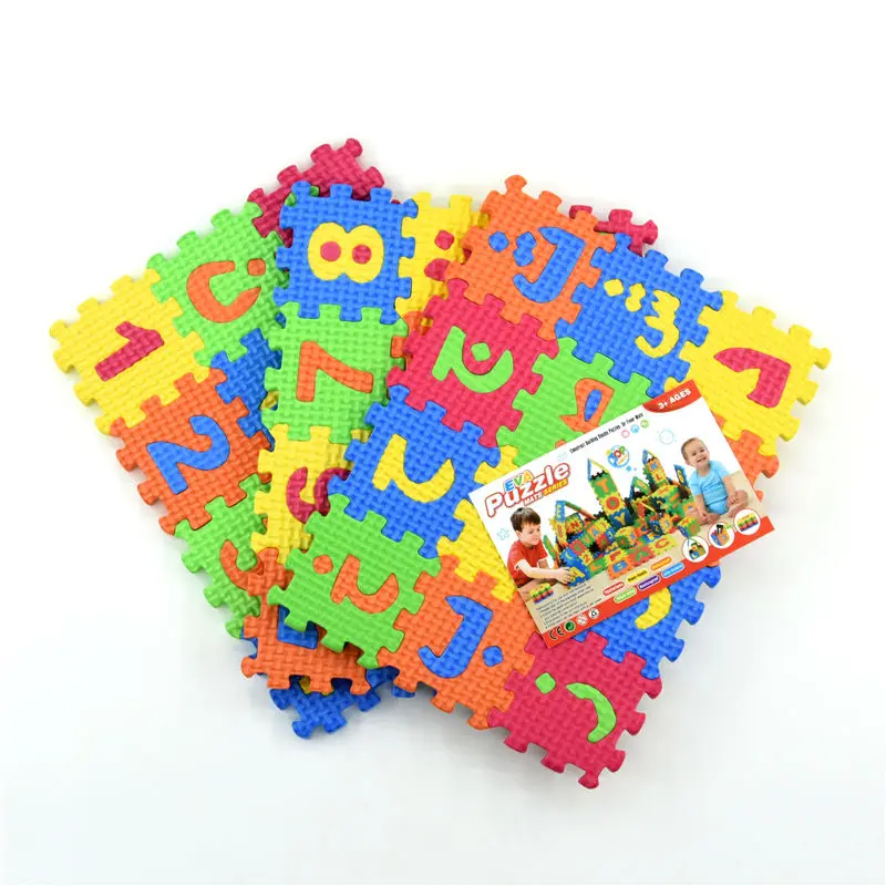 36 Pcs/set Cartoon Environmentally Arabic Alphabet Language EVA Foam Puzzle Animal Play Puzzle Baby Toys For Kids
