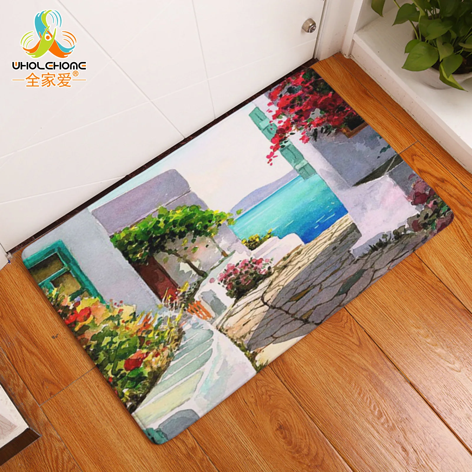 

Exotic Scenery Carpets Doormats Decoration European Style Hallway Home Kitchen Rugs Anti-skip Car Living Room Mats Decor 40*60cm