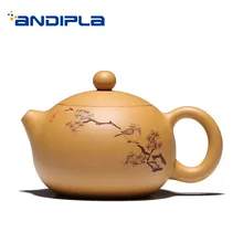 230 мл Исин винтажный узор фиолетовый чайник все ручной работы Zisha Xishi горшок офисный чайный набор кунг-фу чайник Tie guan Yin подарки на день рождения
