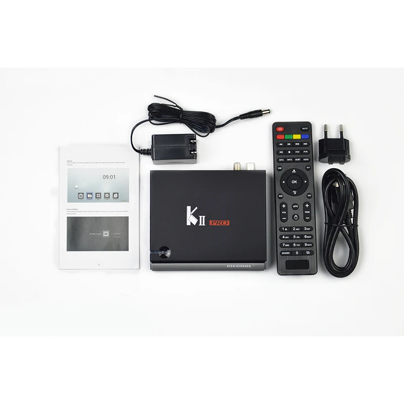 KII PRO Decoder DVB-S2 DVB-T2 Android 7.1 Smart TV Box S905d Quad Core 2GB 16GB 4K Media player Dual Wifi Support CCCAM Clines