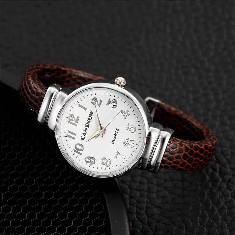 Стильный браслет на запястье с застежкой Montre Femme Reloj Mujer кожаный нержавеющая