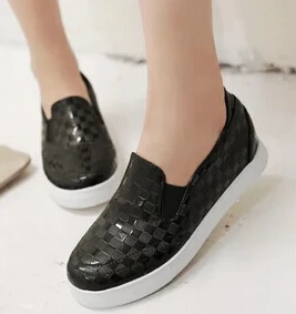 

New Fashion Vintage Slip On Bullock Oxford Shoes For Women's Creepers Platform Flats Shoes Female Board Shoes Big Size 43