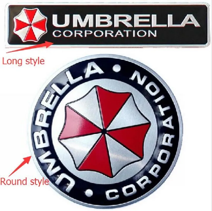 

Car styling 3D Aluminum alloy Umbrella corporation car stickers Resident Evil decals emblem decorations badge auto accessories