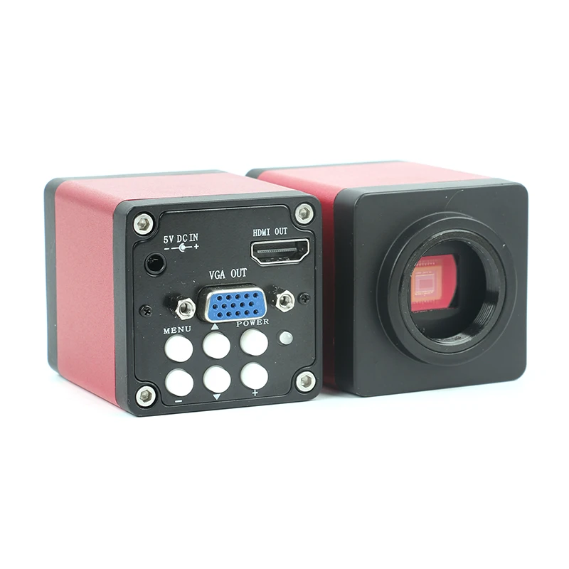 720P 13MP CMOS HDMI VGA цифровой электронный микроскоп камера+ CCD 0.5X окуляр объектив для бинокулярного тринокулярного стерео микроскопа