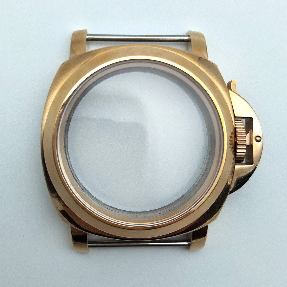 

Gold case 44mm brushed stainless steel case suitable for movement 6497/6498