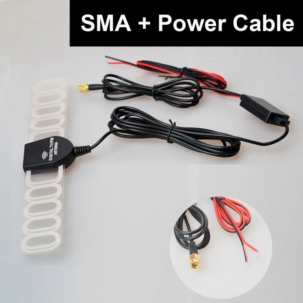 Car Auto SMA TV Radio FM Antenna Signal Amplifier Booster Digital TV