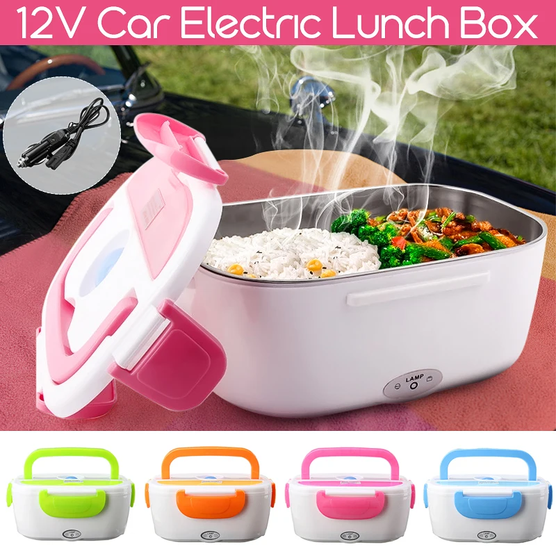 

1.05L 12V Electric Heated Car Plug Heating Lunch Box Portable Bento Multi-functional Outdoor Picnic School Food Warmer Container