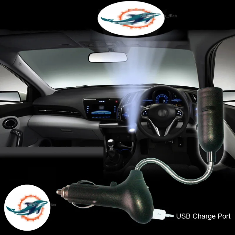 Dolphin Logo Car Cigarette Laser Projector Ghost Shadow